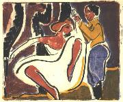 Ernst Ludwig Kirchner Russian dancer oil painting